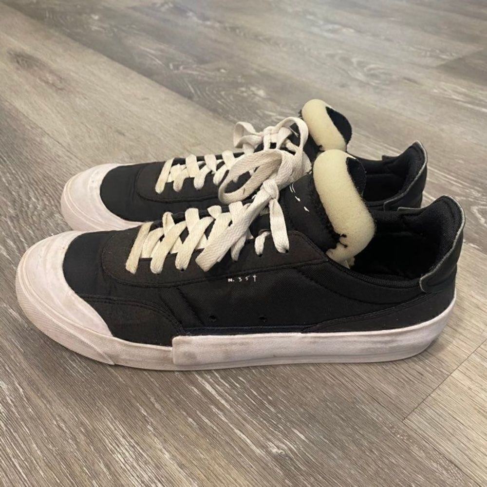 Nike Blazer Low Black Casual Sneaker Men 7.5 - Picture 5 of 7